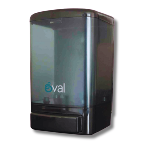 Jabonera Rellenable Humo OVAL con Negro 1.5 Lt. (DV044)  $237.00