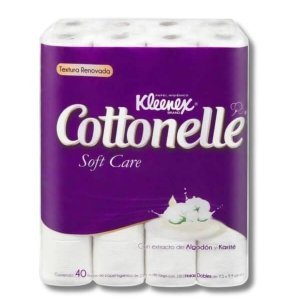 Higienico KLEENEX COTTONELLE SOFT Paq. 40 Rollos $260.00