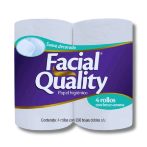 Papel Higiénico Facial Quality 350 hojas dobles $35.00