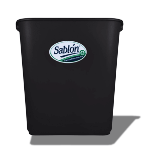 Cesto Sablon con asas Negro